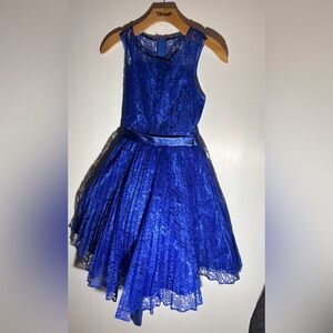 Blue Lace Kids  Dress size 14 by good girl